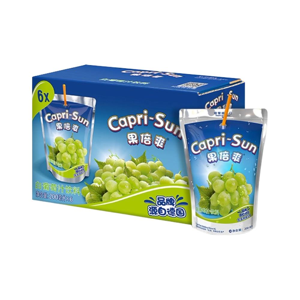Capri-Sun 果倍爽 果汁饮料 白葡萄味 200ml*6袋