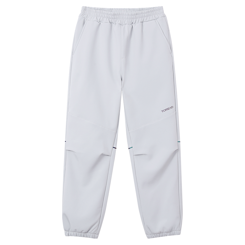 探路者 儿童裤子男童女童春秋户外防风防泼水弹力软壳裤运动长裤