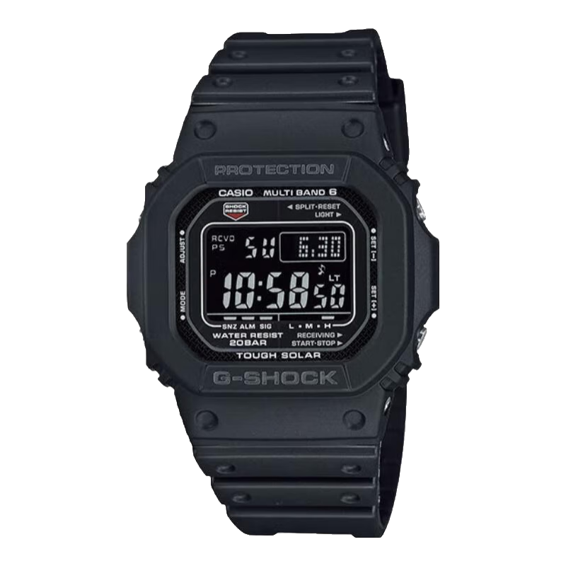 CASIO 卡西欧 G-SHOCK 经典系列 43.2毫米太阳能电波腕表 GW-M5610U-1B