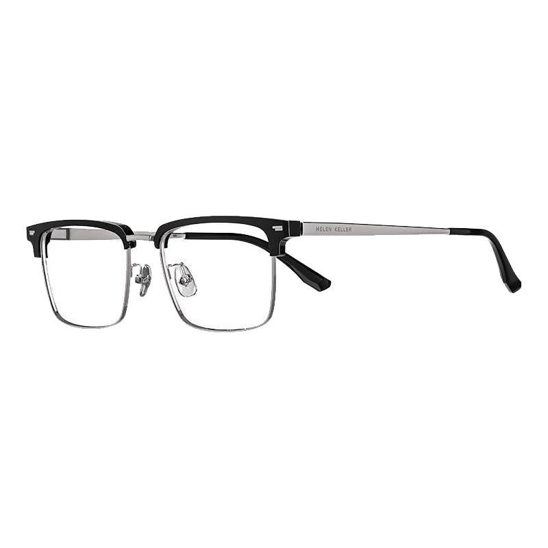 Helen Keller 商务眼镜框 H83010C1+essilor 依视路 1.56折射率防蓝光镜片