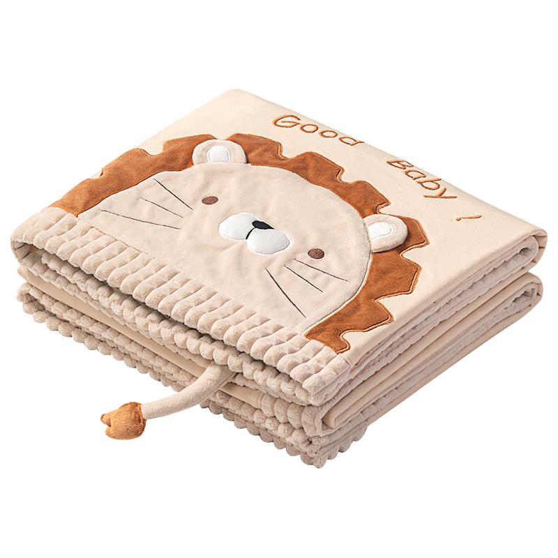 gb 好孩子 豆豆毯婴儿安抚毛毯宝宝双层加厚盖毯儿童春秋豆豆薄被