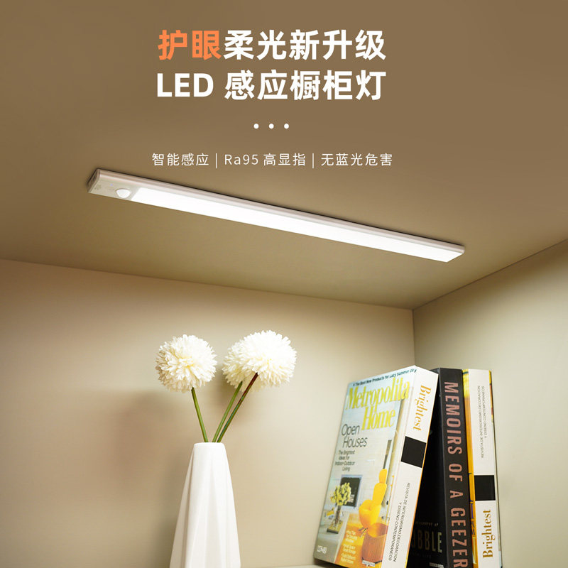 雷士照明智能人体感应灯小夜灯家用床头充电起夜入户过道人来即亮