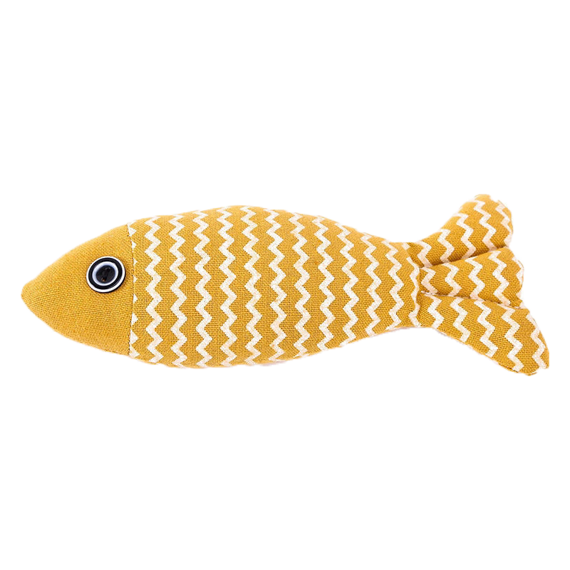 疯狂的主人猫玩具猫咪薄荷仿真鱼逗猫棒自嗨解闷消耗体力磨牙猫宠物用品