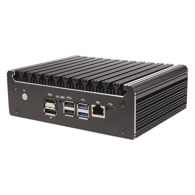 康耐信（cnction）11代CPU7505/I3-1125G4 6网口2.5G I226-V智能软路由器迷你静音电脑工控机 I3-1125G4加强版/022黑壳/6*2.5G 无内存/无硬盘/无电源