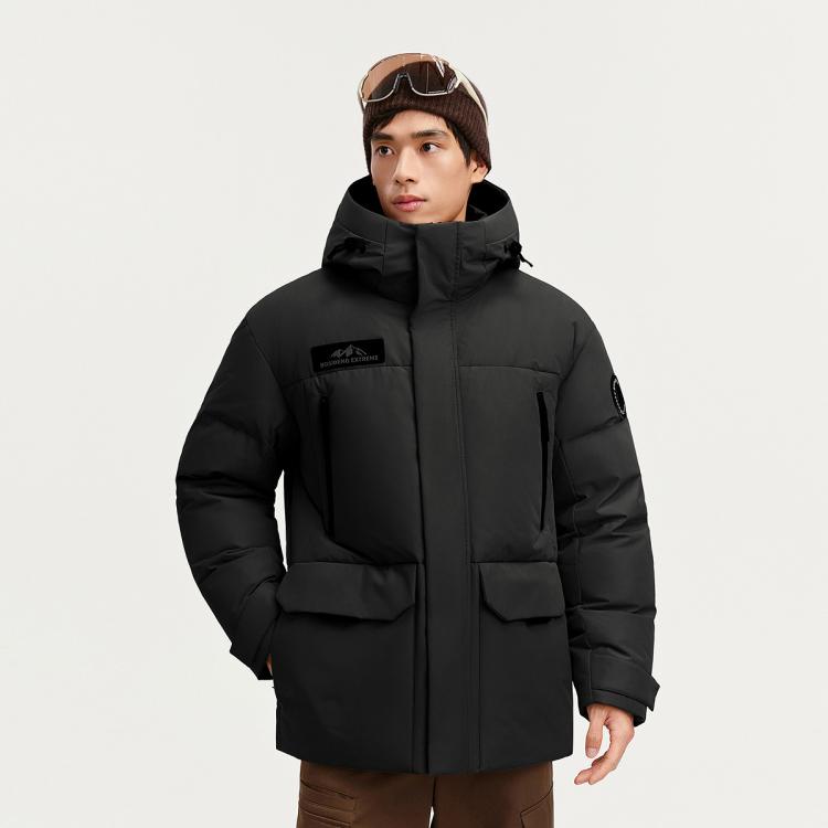 波司登 冬季款户外运动极寒工装连帽保暖羽绒服