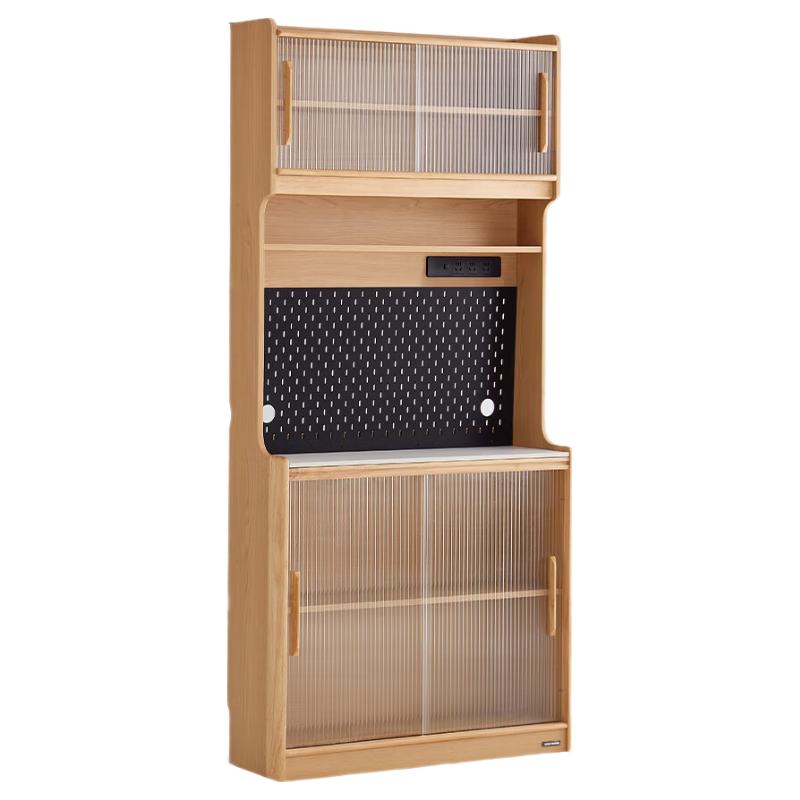 林氏家居餐边柜靠墙一体储物柜窄款客厅茶水柜UB7T