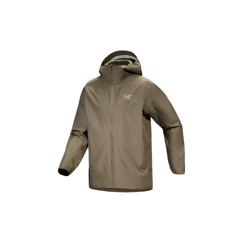 始祖鸟（ARC'TERYX）冲锋衣男solano hoody纯色经典镭射印花户外防风防水连帽夹克外套 VINTAGEGREEN复古绿 XL