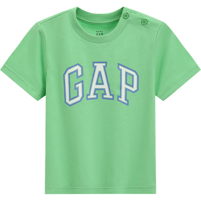 Gap男幼童2025夏季款立体logo短袖T恤经典多色儿童装上衣767152