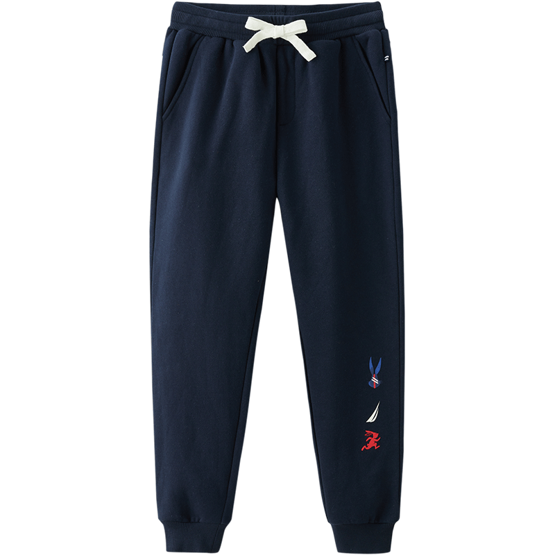 诺帝卡NAUTICA 男童女童长裤卫裤春秋儿童透气束脚运动裤