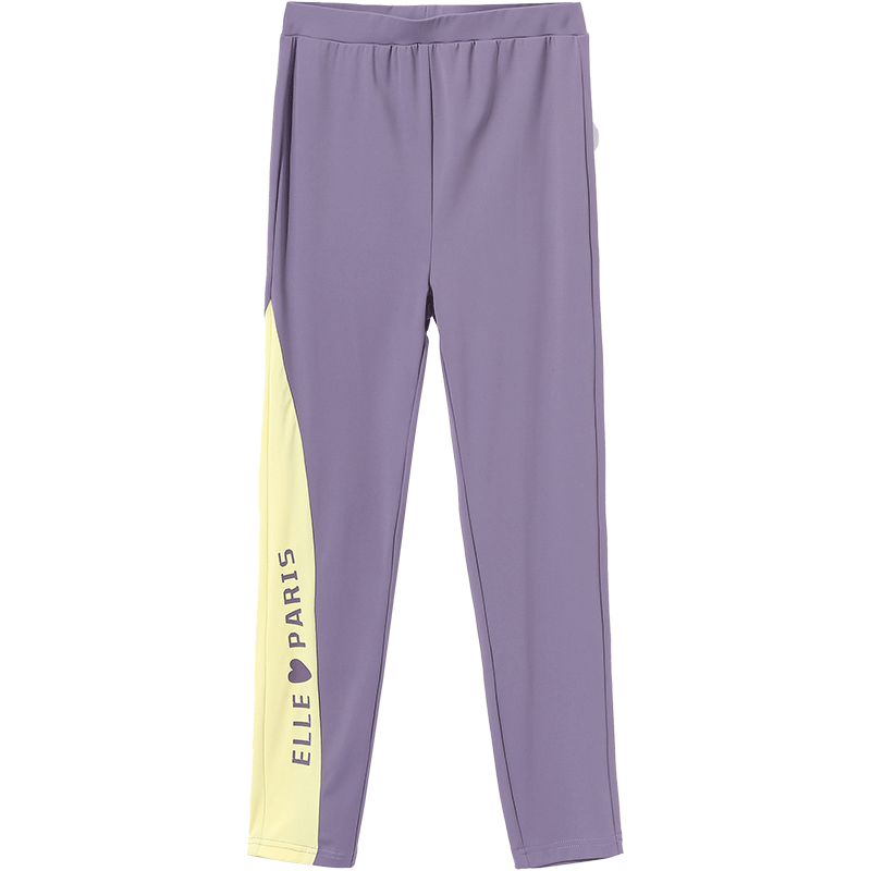 ELLE KIDS 春秋女童休闲裤中大童儿童修身运动裤小脚裤