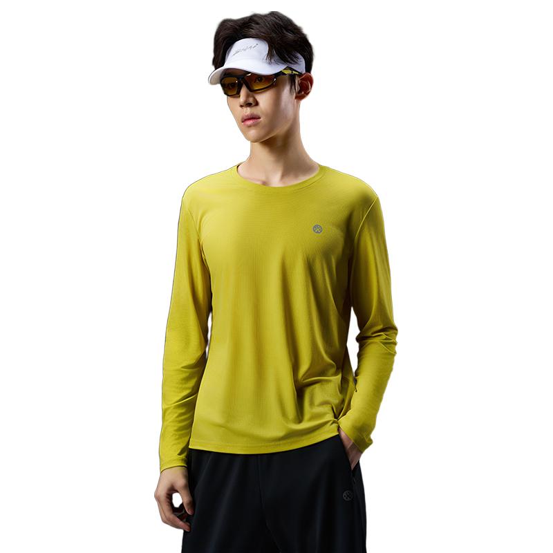 必迈男女魔方长袖T恤运动跑步吸湿速干弹力透气亲肤FRTJ009