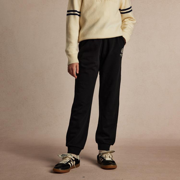 【大童】儿童裤子2024春款男女童宽松运动休闲刺绣卫裤