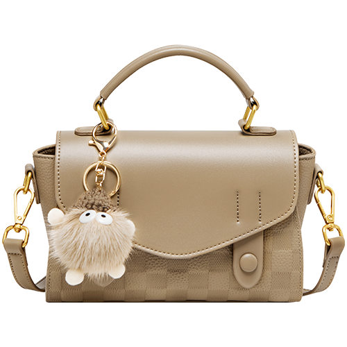 15MINS 【新年】头层牛皮真皮女包百搭小方包手提包单肩斜挎女包