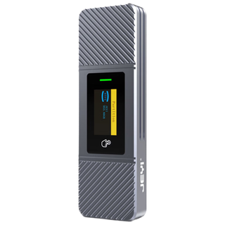 JEYI 佳翼 移动硬盘盒M.2 NVMe/NGFF双协议 带智能屏显 Type-C3.2接口SSD固态硬盘外置盒 斑马i9X