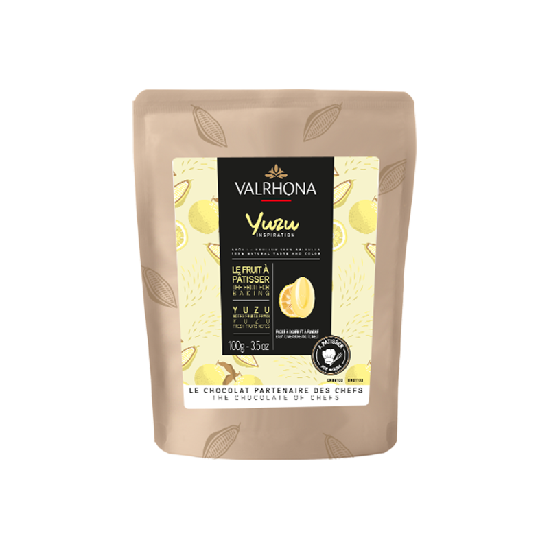 法芙娜（VALRHONA）法国原料纯可可脂灵感系列柚子巧克力100g