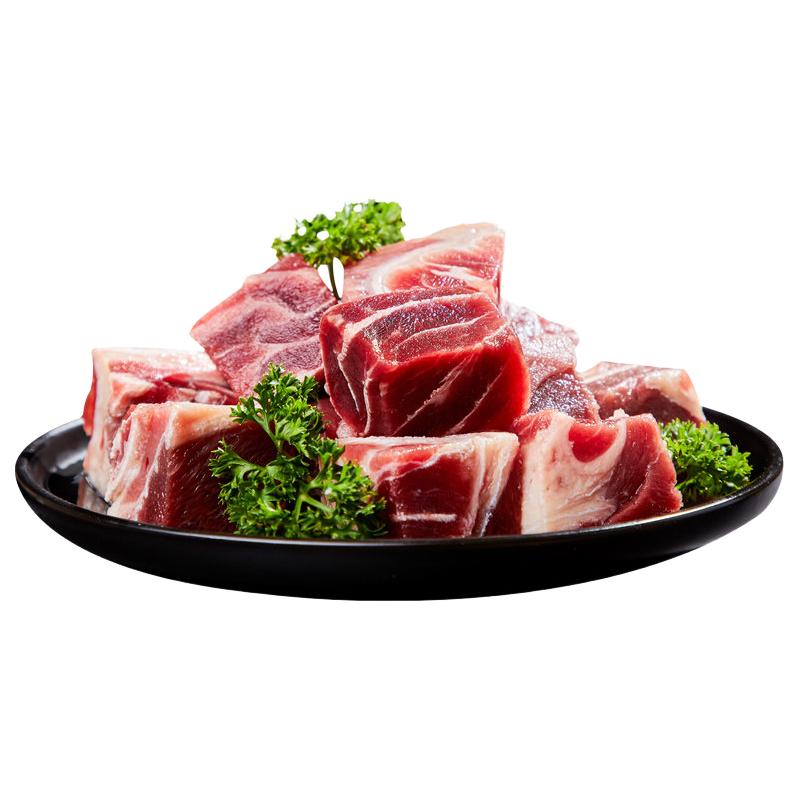 【蜜蜂惊喜社】新鲜牛肉冷冻牛腩500克*1袋切块雪花牛腩肉块