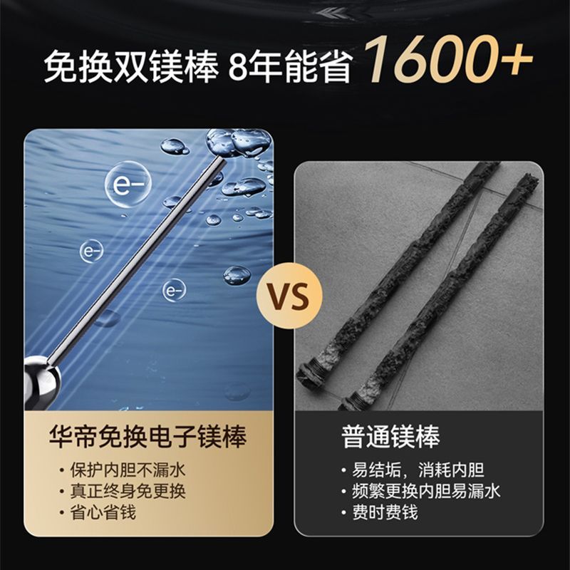 【小扁豆系列W5SE】华帝扁桶家用电热水器储水式速热60升i14241M