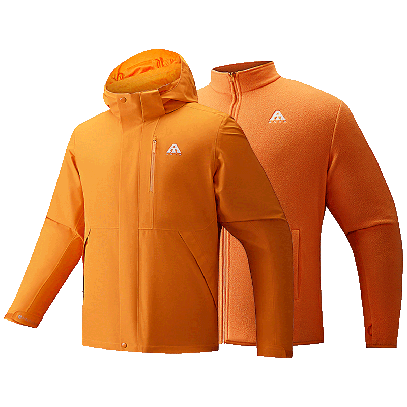  ANTA/安踏 三合一硬壳加绒 男士冲锋衣