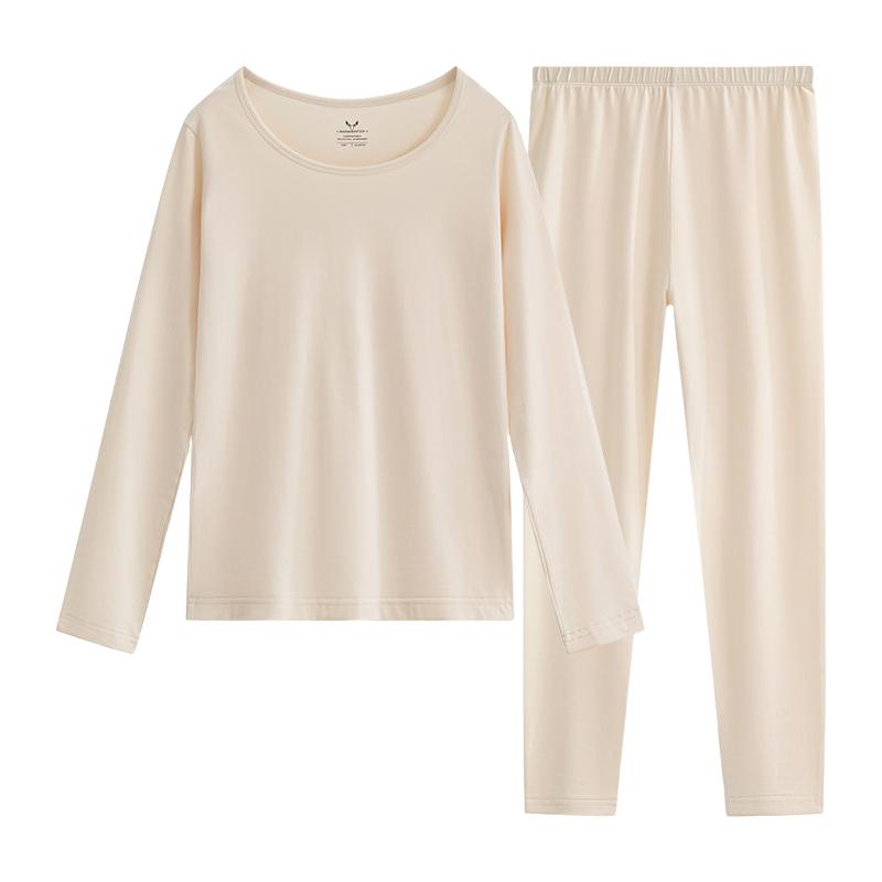 秋衣秋裤套装女精梳莱卡棉薄款保暖内衣女士大码棉毛衫打底秋冬