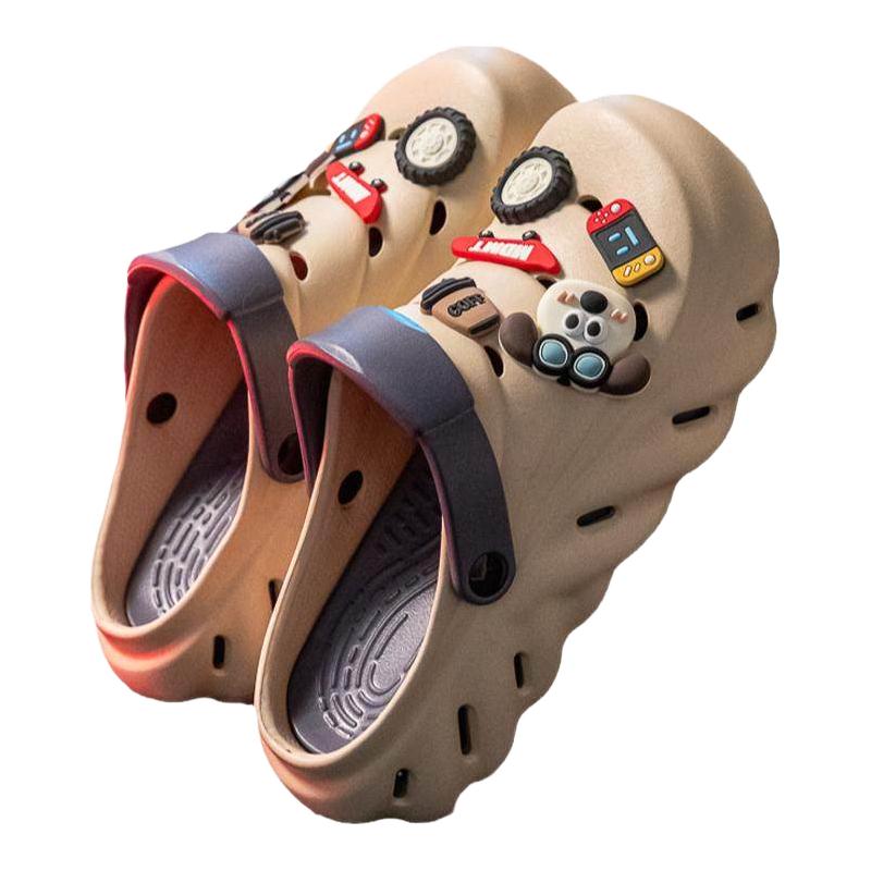 洞洞鞋男款2025夏季户外运动潮流厚底踩屎感男生外穿防滑凉鞋