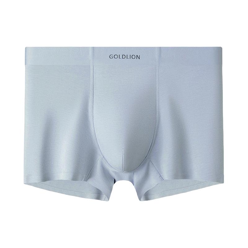 金利来桑蚕丝男士内裤男生2025男款莫代尔透气四角平角大红色
