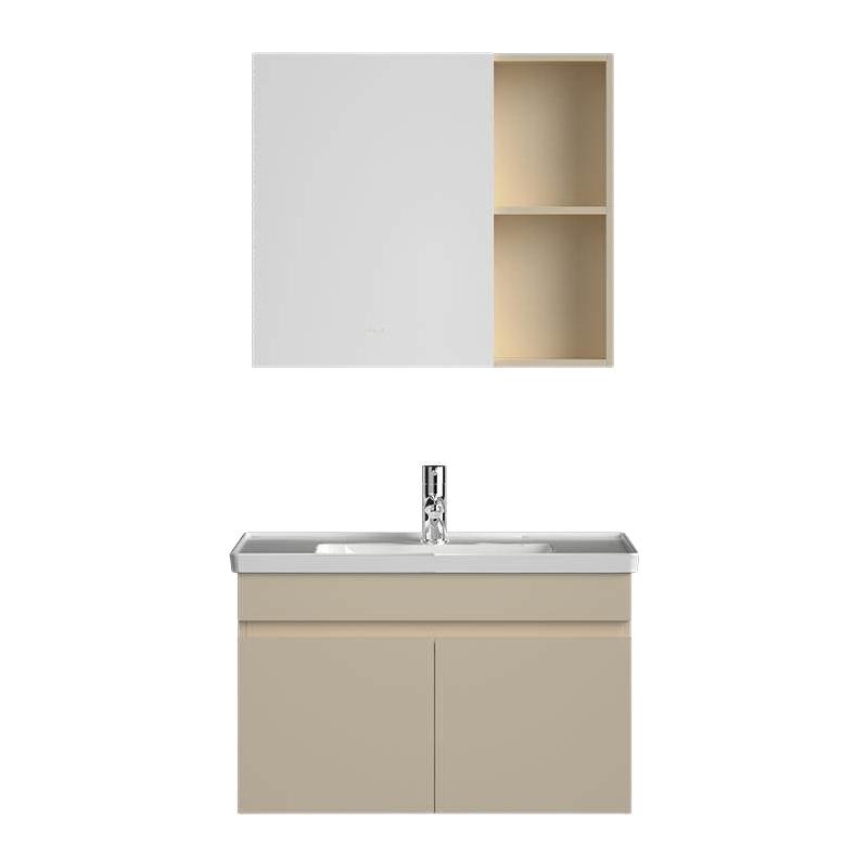 FAENZA 法恩莎 FDGD36193F-2307 卫浴奶油风一体陶瓷盆浴室柜 60公分