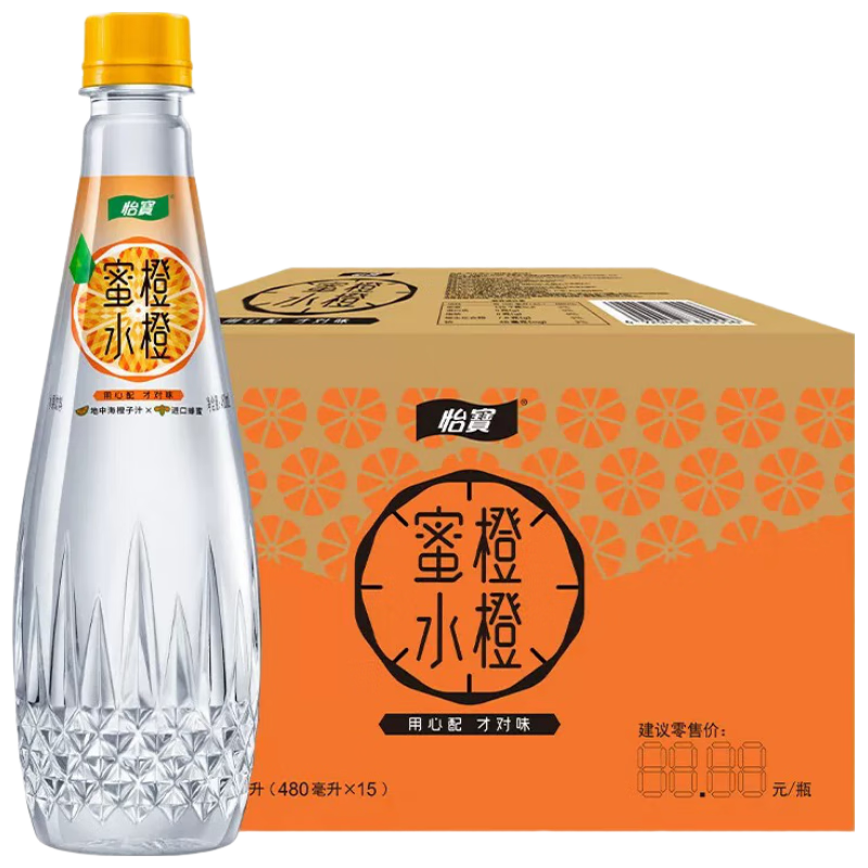 C'estbon 怡宝 蜜水橙 480ml*15瓶