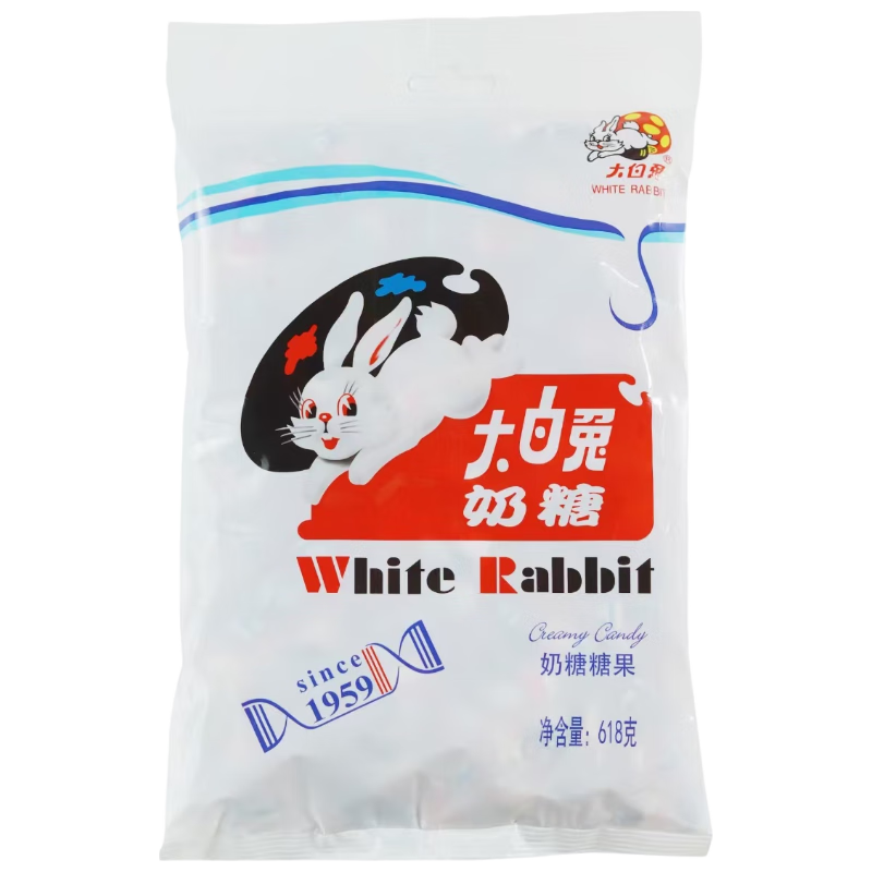 大白兔奶糖经典600g加赠18g约112颗【京东专供】童年糖果 休闲零食