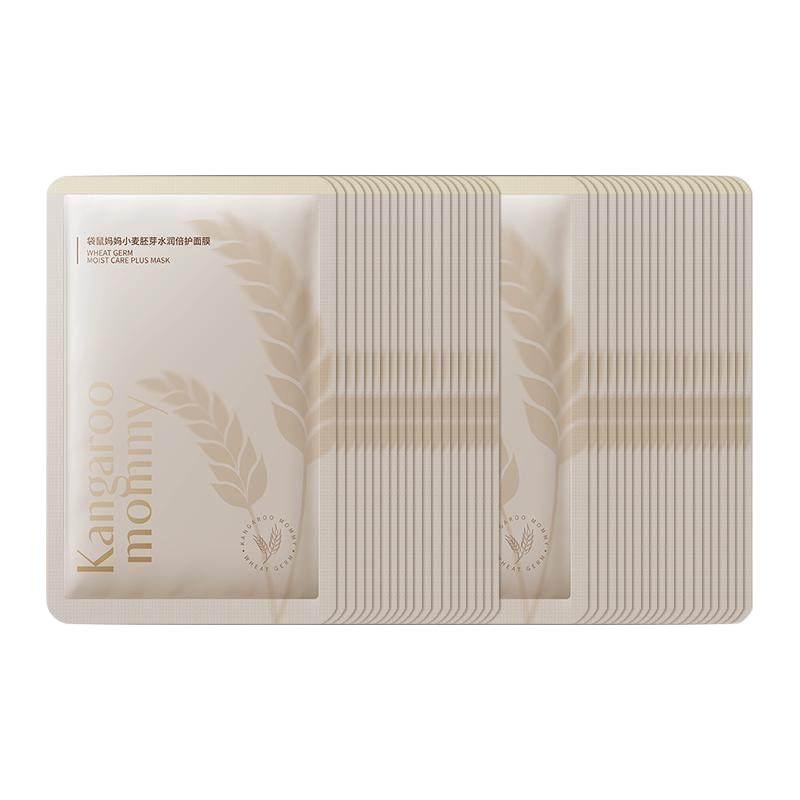 袋鼠妈妈 孕妇小麦保湿面膜 40片