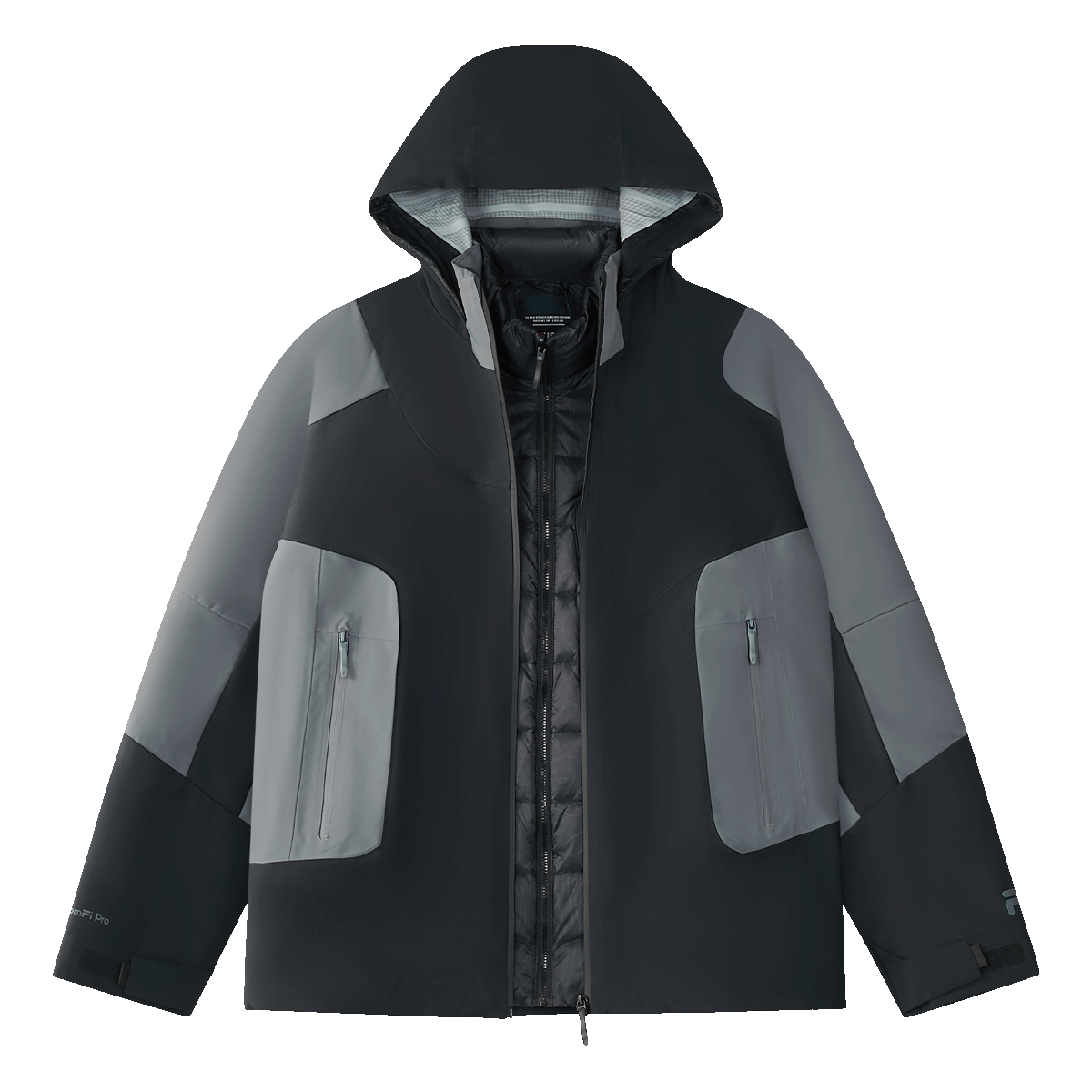 FILA 【章昊同款】男装FUSION系列男士三合一羽绒服两件套