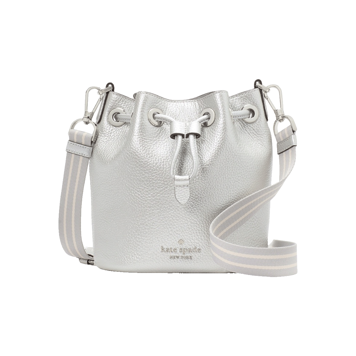 kate spade 元旦赠牌自营ROSIE迷你荔枝纹牛皮革单肩包水桶包