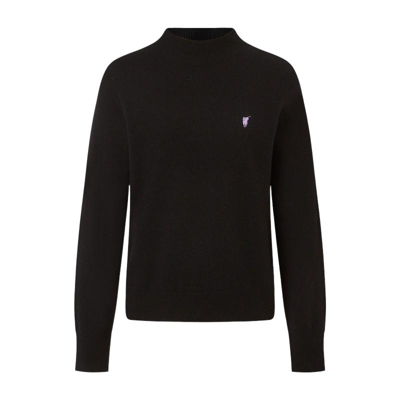 【100%绵羊毛】POLOWALK女式羊毛衫2025冬季内搭半高领上衣女