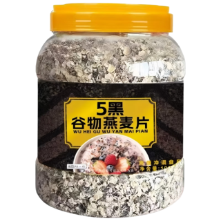 鲜丰春 黑混合谷物燕麦片无蔗糖 燕麦片4斤