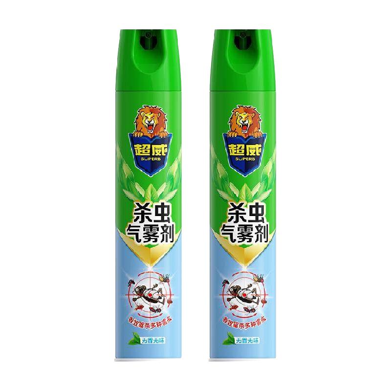 SUPERB 超威 UPERB 超威 杀虫气雾剂500ml*2罐驱蚊杀蟑螂药户外家用除虫喷雾剂
