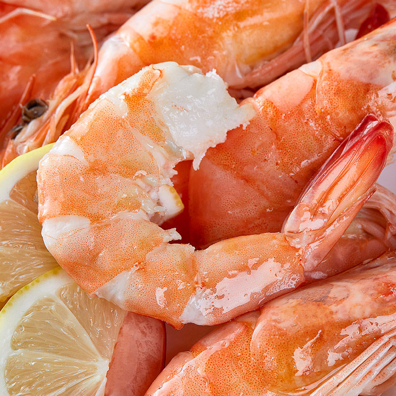 天海藏盐田香虾熟冻大虾清蒸白灼家宴
