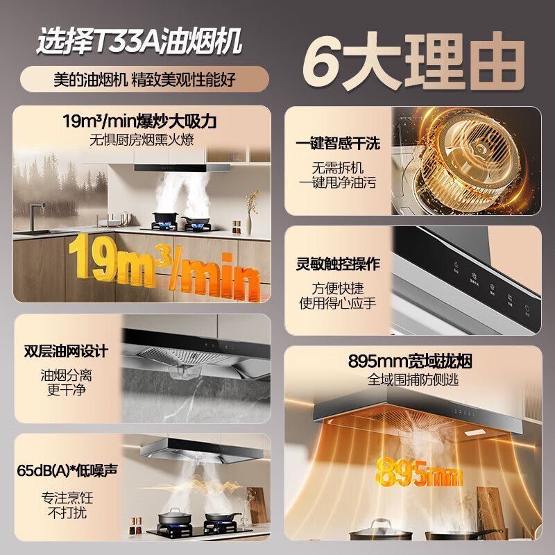  Midea/美的 大吸力 抽油烟机