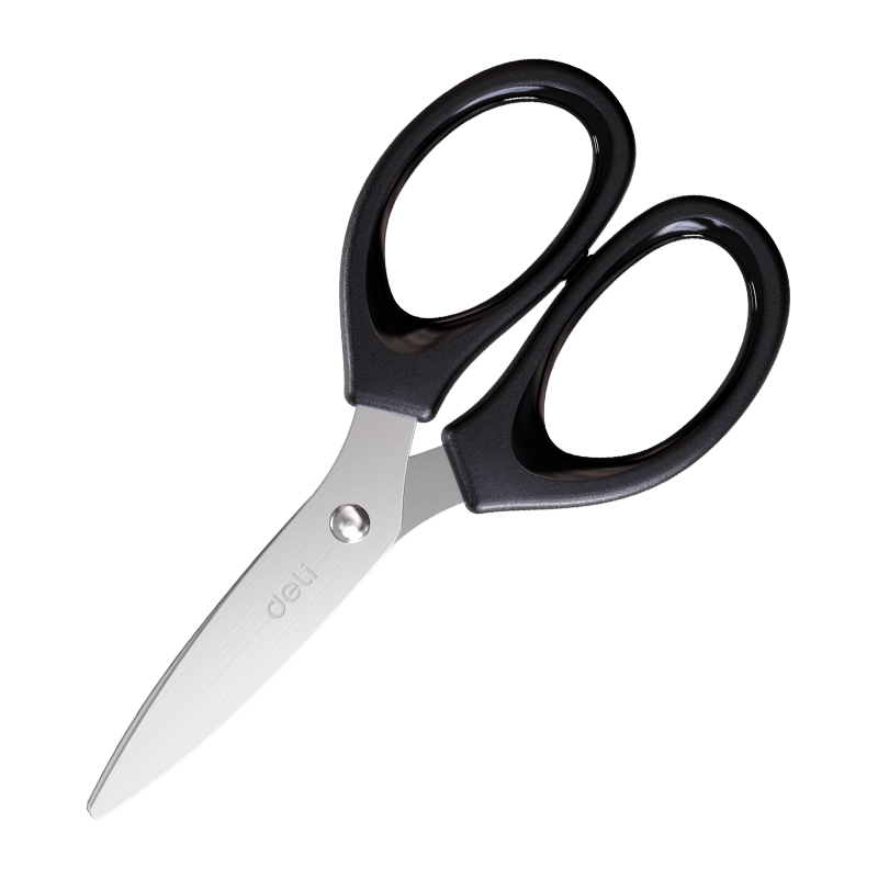 【开学必备】得力（deli）120mm小号家用小剪刀 办公剪刀小巧轻便 TJ120黑色1把装