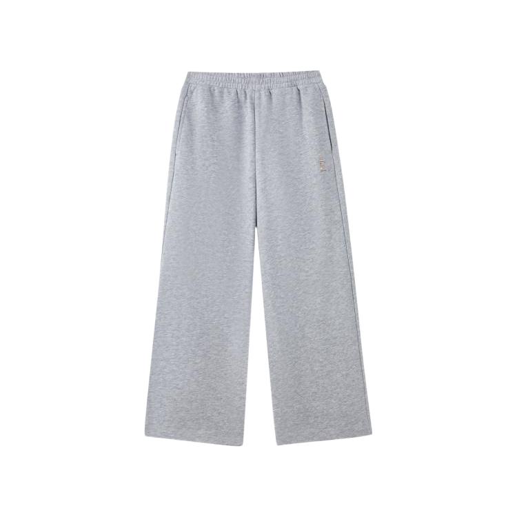 E-LAND KIDS 衣恋童装女童裤子25年秋冬字母宽松直筒裤休闲裤