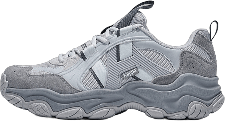 Kappa 复古舒适跑鞋男款秋季老爹鞋休闲运动鞋子女简约百搭透气鞋子