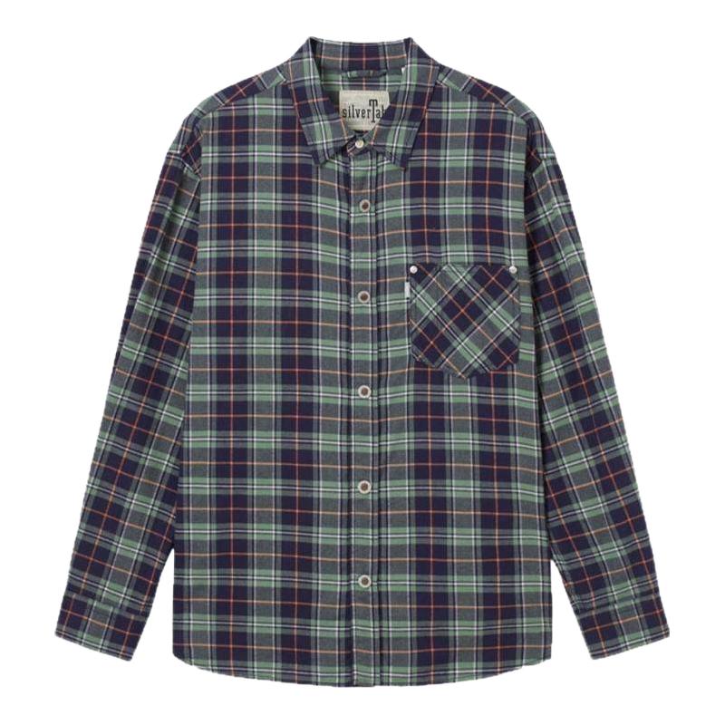 Levi's®SilverTab™男士美式复古高街时尚格子休闲针织长袖衬衫