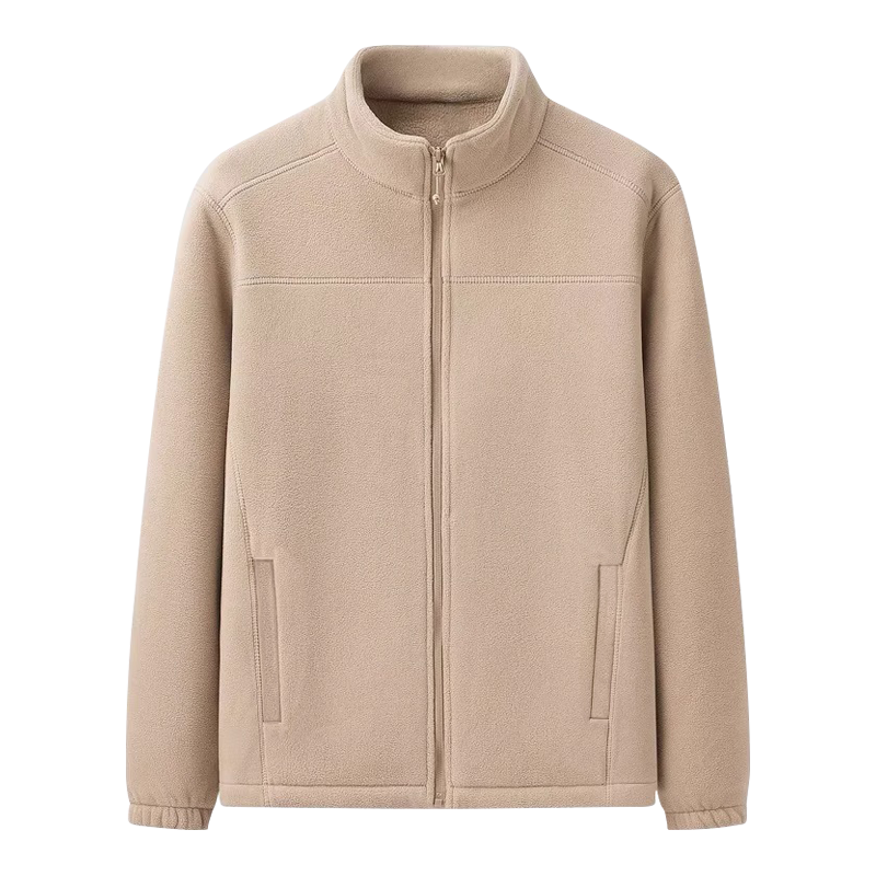 自由系户外抓绒衣女双面摇粒绒外套秋冬季加绒保暖立领拉链休闲夹克