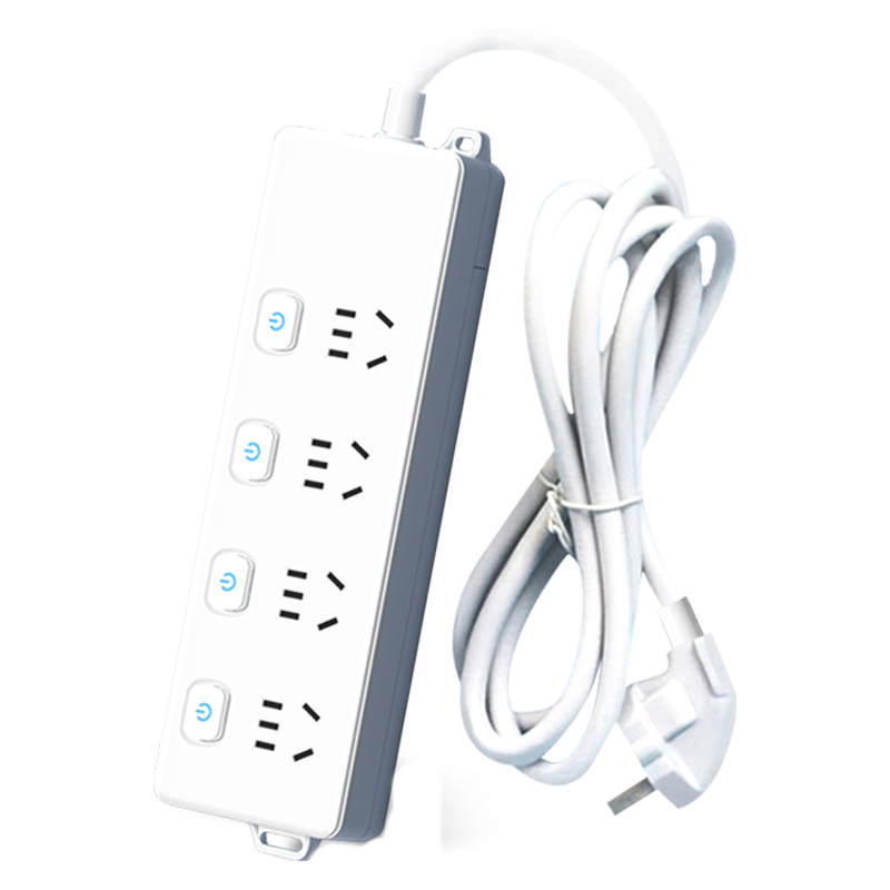 国际电工排插家用三孔位5插孔单个插口插排可爬墙壁阳台洗衣机插线板插座 4插位 5孔【全长1米】