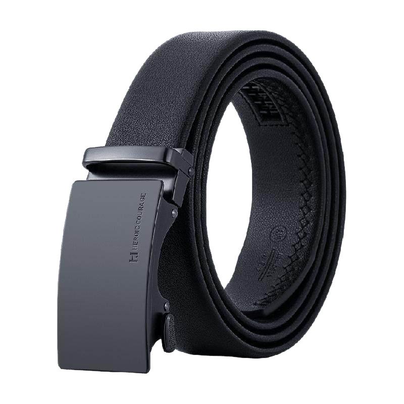 海澜之家皮带男士真皮自动扣牛皮商务休闲裤腰带男款