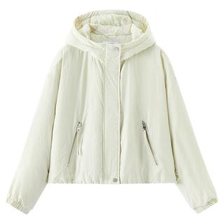 |森马棉服女冬花苞发热oversize肌理2025松弛感外套