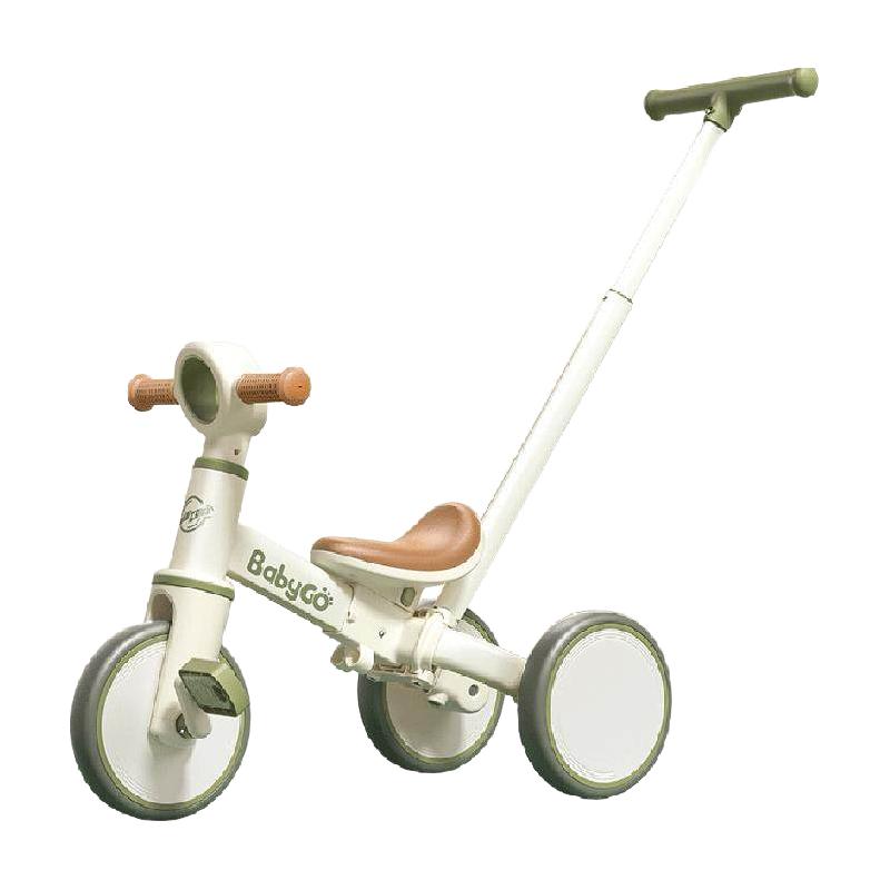 babygo 儿童三轮车脚踏车平衡车三合一宝宝自行车遛娃神器