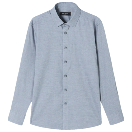 雅戈尔 【含棉羊毛】雅戈尔秋冬款修身舒适商务易打理长袖衬衫男