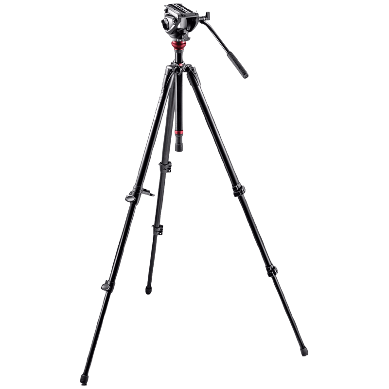 曼富图（Manfrotto）MVH500AH,755XBK 铝合金摄像三脚架套装 液压摄像云台