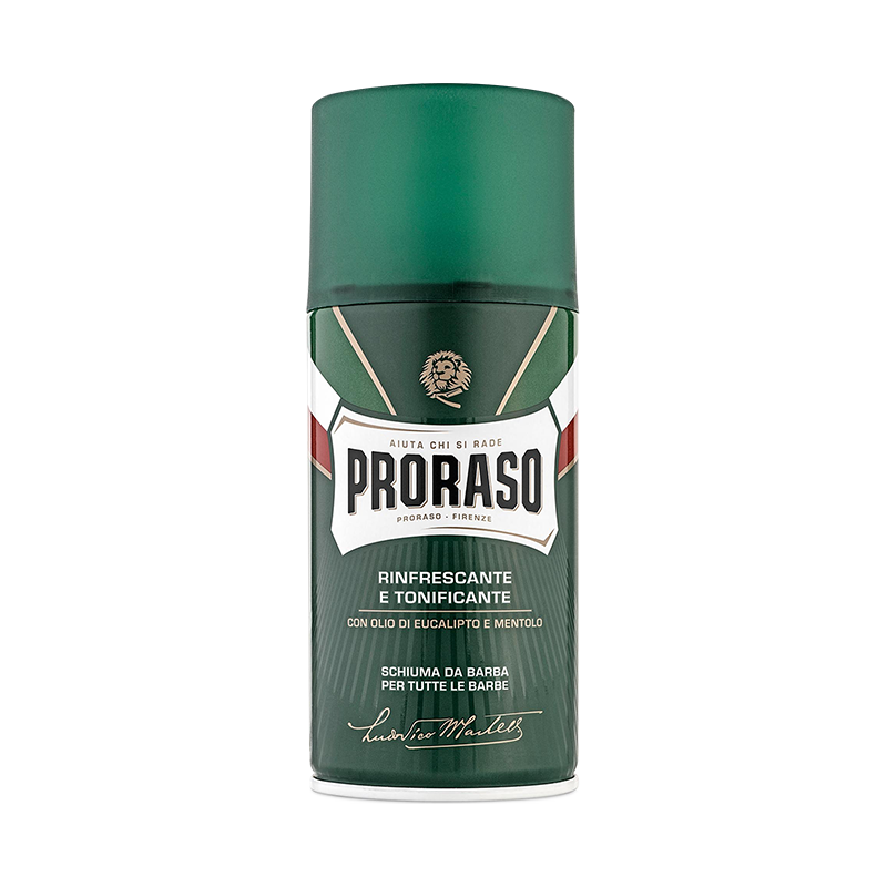 PRORASO 博拉索 凉感薄荷系列男士桉树薄荷剃须泡沫