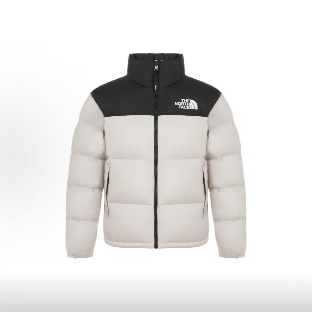 北面THE NORTH FACE 立领拉链撞色拼接时尚羽绒服
