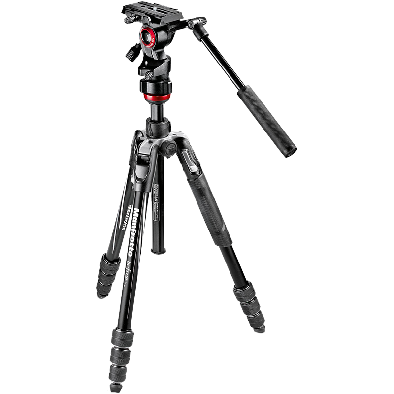  Manfrotto/曼富图 MVKBFRT-LIVE 旋锁 三脚架套装+液压云台